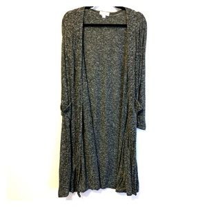LuLaRoe Gray textured Sarah cardigan duster
